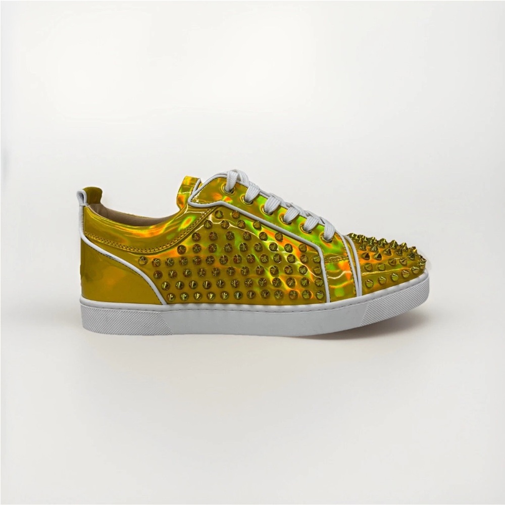 Christian Louboutin Gold Studded Sneakers